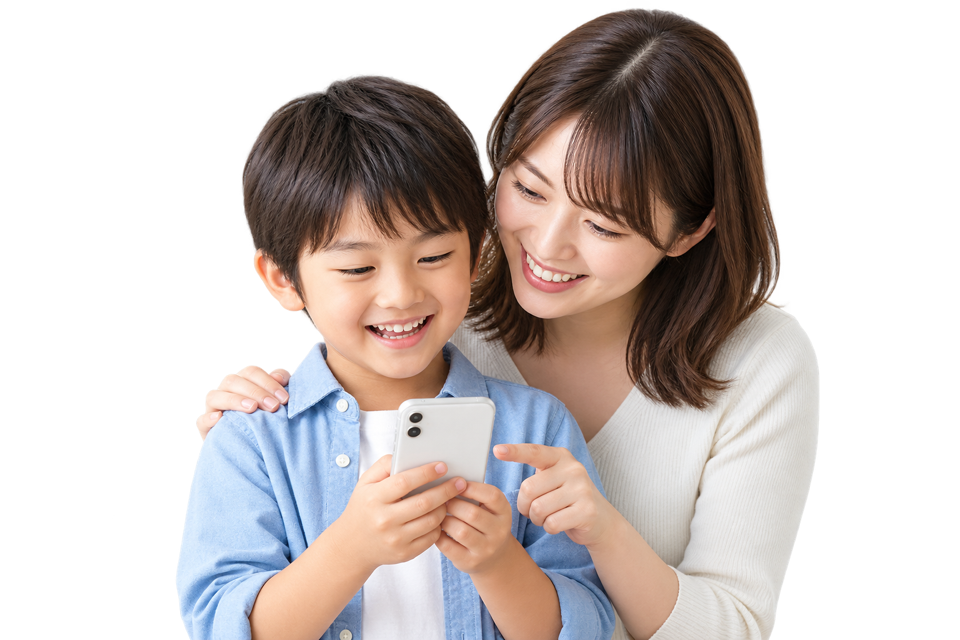 親子でリズムあそびを楽しむ様子